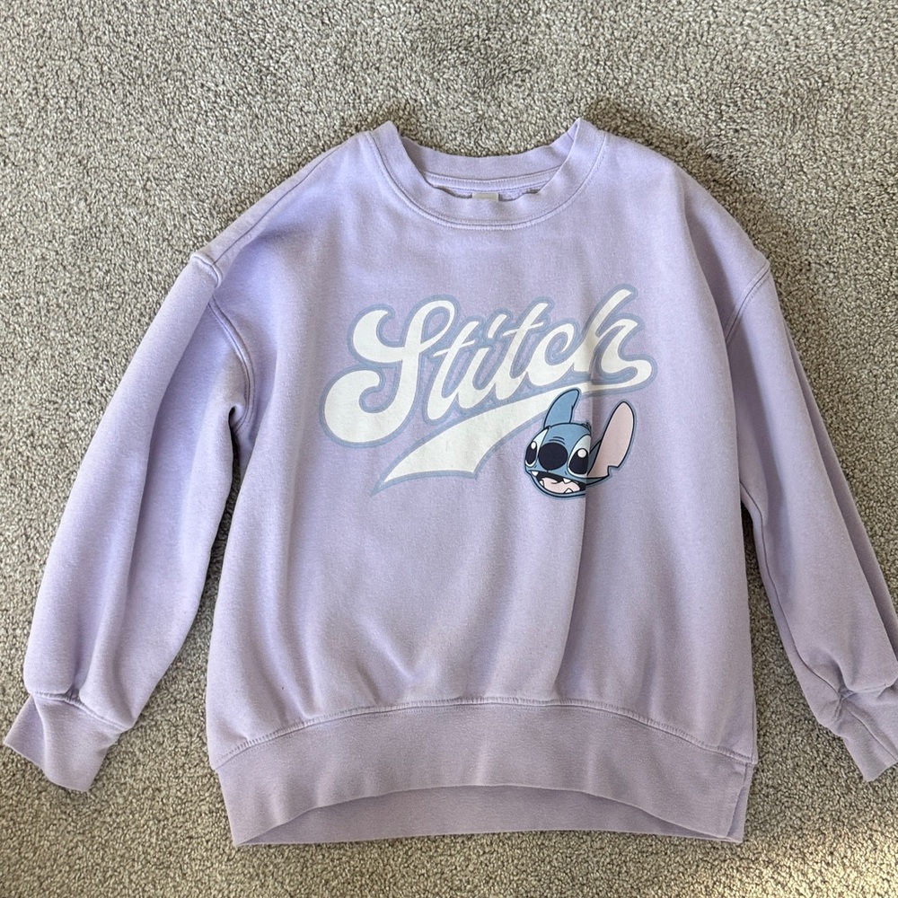 Old Navy Purple Stitch Kids Sweatshirt